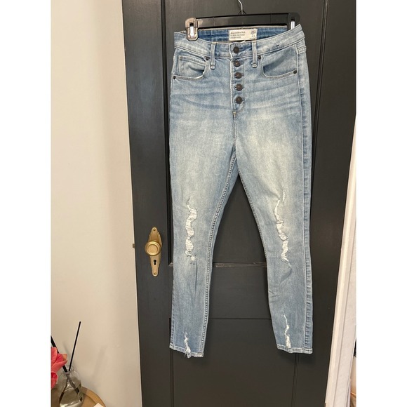 Abercrombie & Fitch Denim - The Super Skinny Ankle High Rise 2S Curve Love